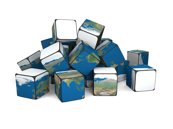 Earth building blocks — Stock Photo, Image