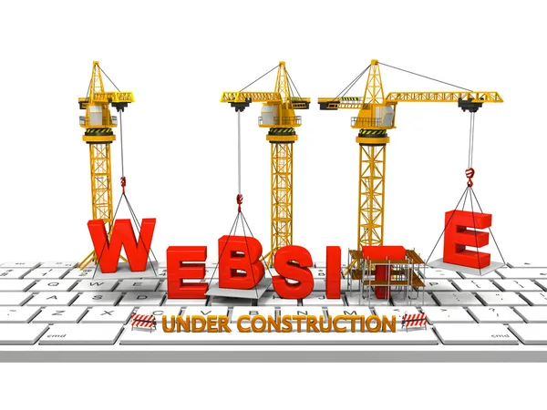 Webseite zum Bauen — Stockfoto