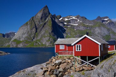 Rorbu hut on Lofoten clipart