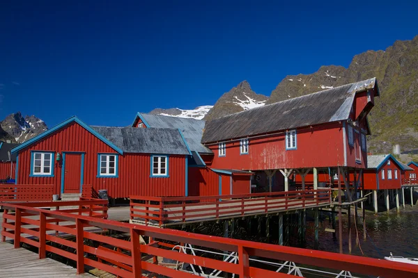 Fischereihafen in Norwegen — Stockfoto