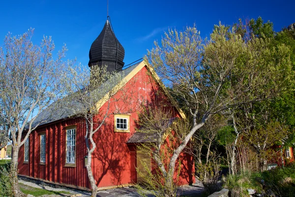 Церква Богоявлення в Nordland — стокове фото