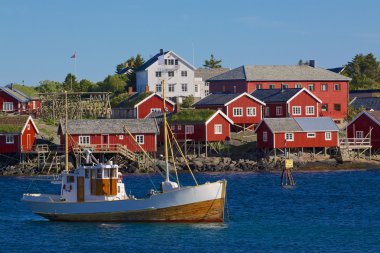 Fishing on Lofoten clipart