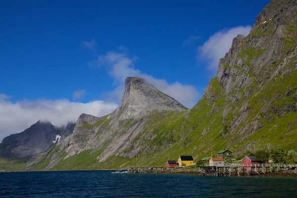 Fjord na lofoten ostrovy — Stock fotografie