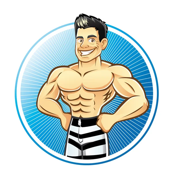 Muscle Man — Stock Vector