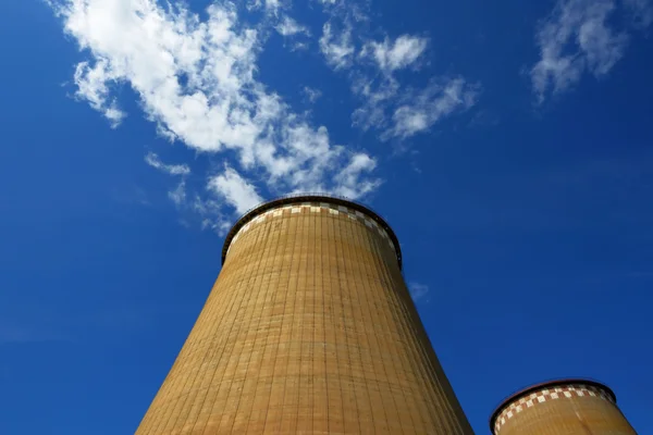 Enerji santralı boruları — Stok fotoğraf