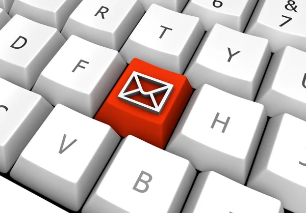 Służbowy adres e-mail na pc — Zdjęcie stockowe