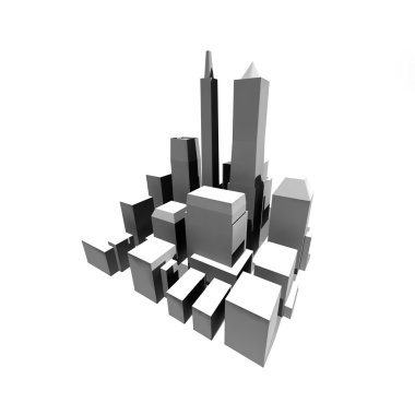 Abstract city. clipart