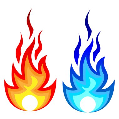 Illustration of flame fire clipart