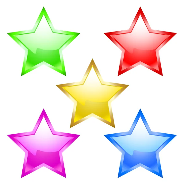 Cinco estrellas. — Vector de stock