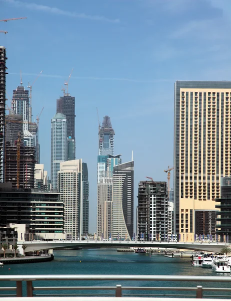 Paisagem urbana Marina em Dubai . — Fotografia de Stock