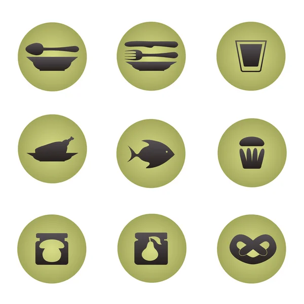 Stock vector Restaurant icons set.