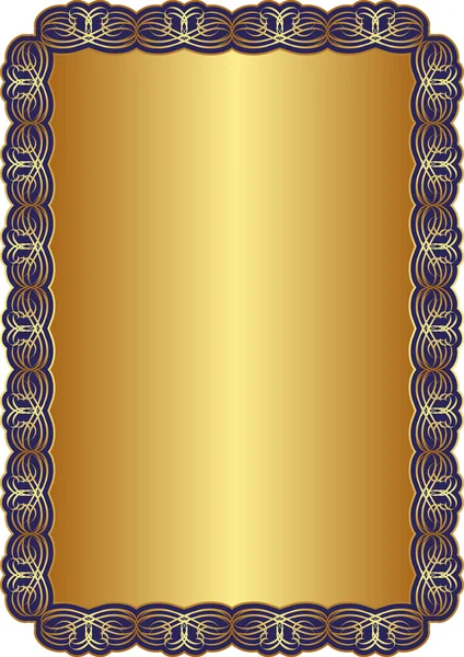 Золотой синий фон — стоковый вектор