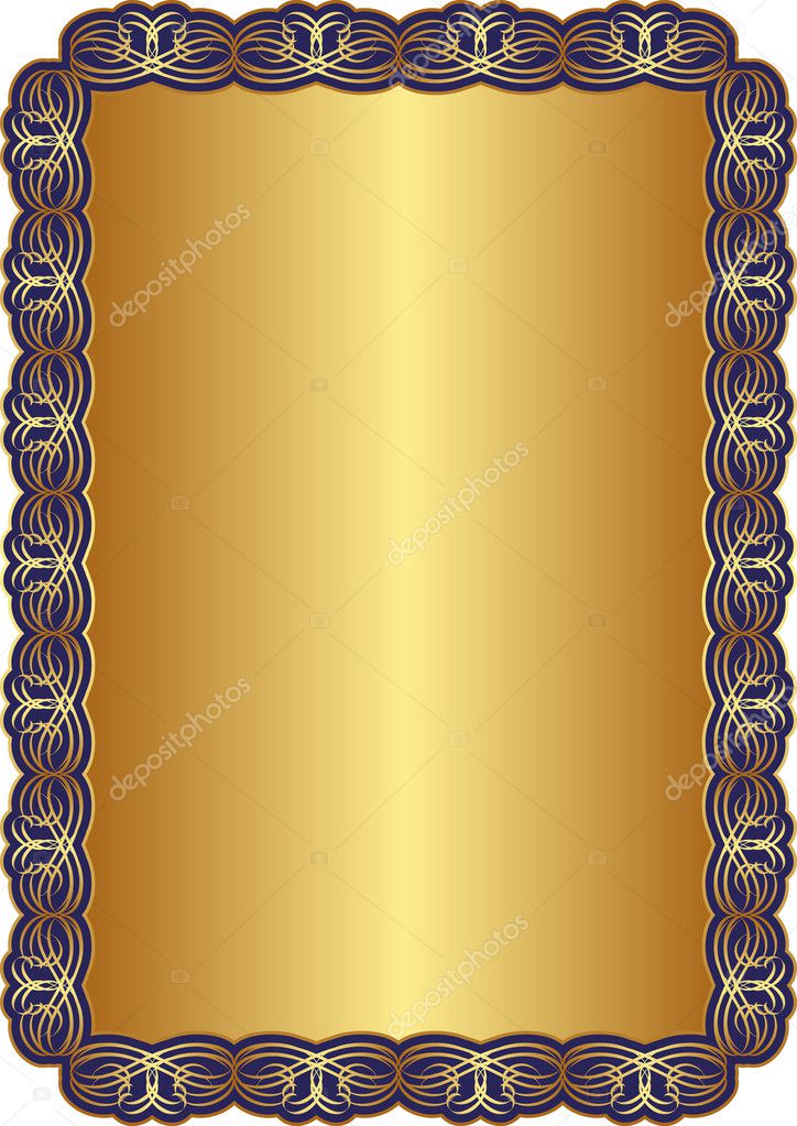 Golden blue background Stock Vector by ©mtmmarek 10965007
