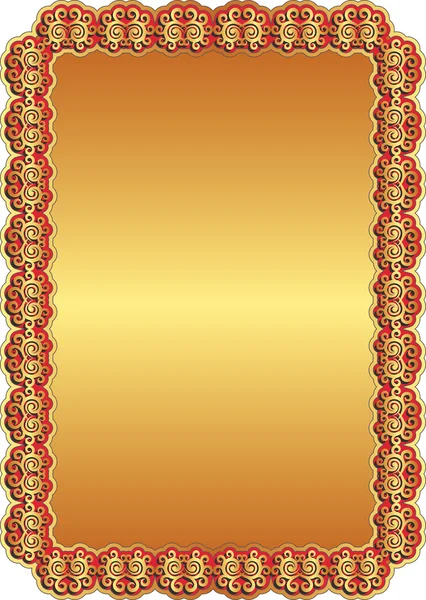 Fond rouge doré — Image vectorielle