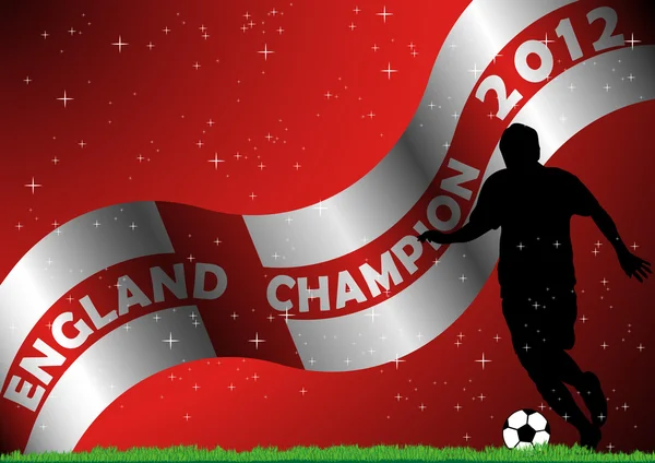 Champion d'Angleterre de football — Image vectorielle