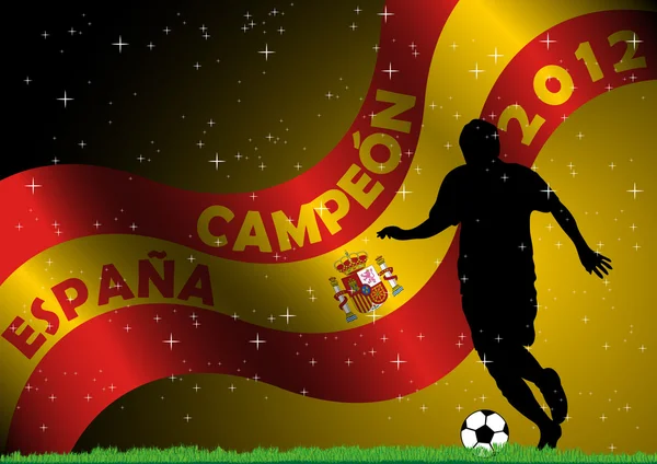 Espana Spanien fotboll campeon — Stock vektor