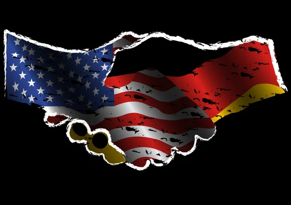 USA and Germany Alliance — Stock Vector