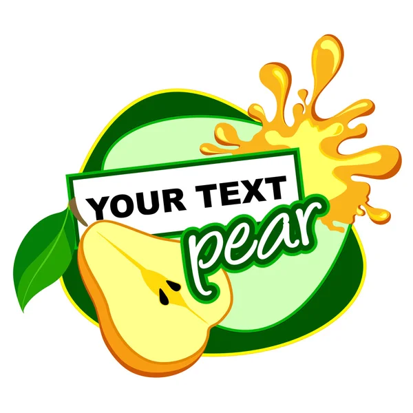 Pear. Vector illustration. — Stock Vector