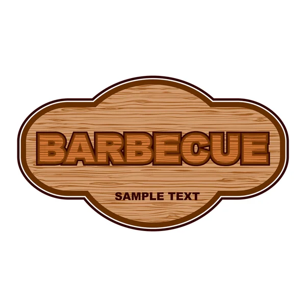 Barbecue wooden board. — Stock Vector
