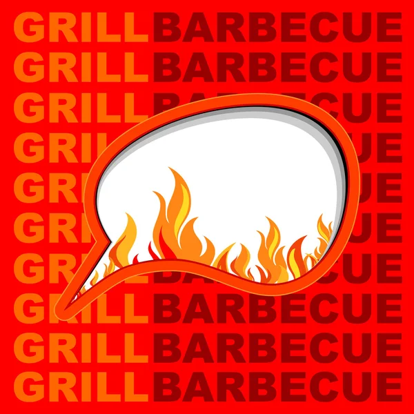 Grill background. — Stock Vector