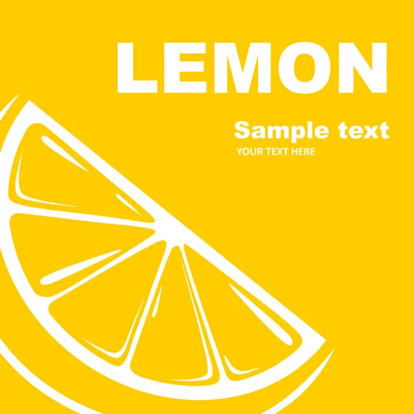 Lemon label. — Stock Vector