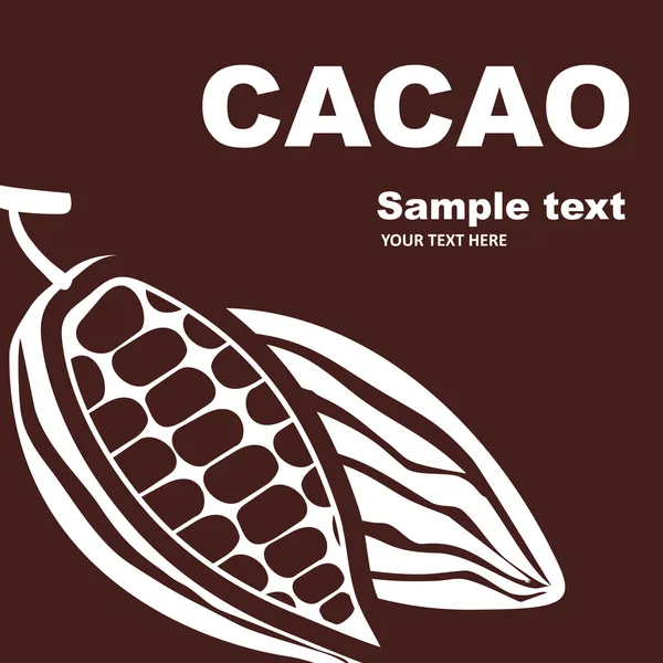 Projekt etykiety kakao . — Wektor stockowy