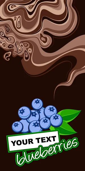 Blueberries background. — Stock Vector