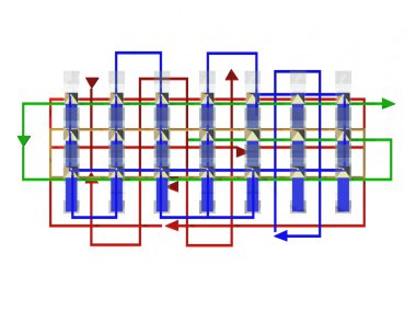 arka plan ile okları teknoloji