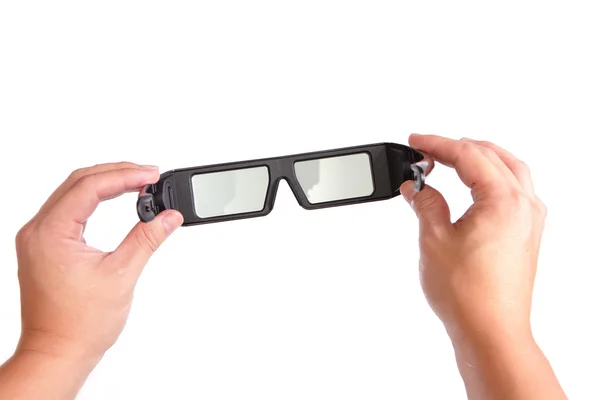3D eyeglasses (active glasses ) for LCD TV — Stock Photo, Image
