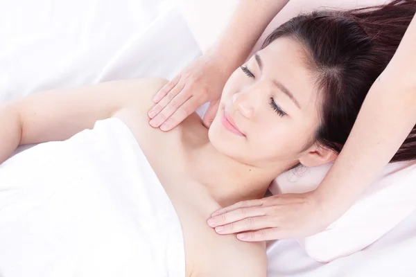 Woman in health spa — Stock Photo, Image