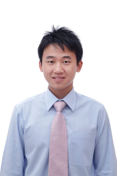 Asiático homem de negócios com sorriso amigável — Fotografia de Stock