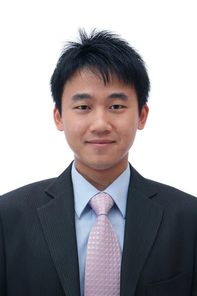 Asiatique homme d'affaires avec sourire amical — Photo