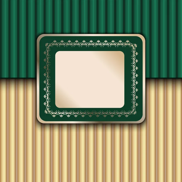 Modèle Vintage vert — Image vectorielle