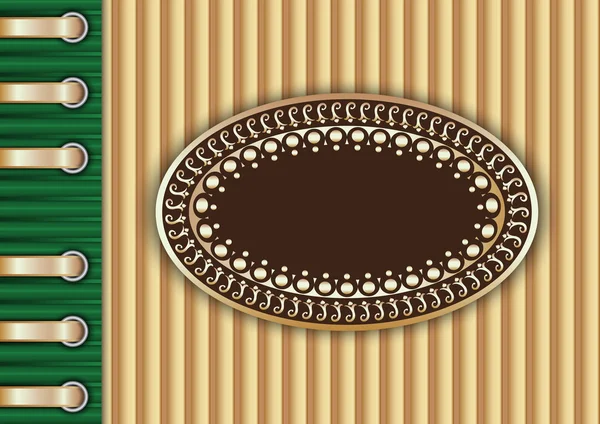 Зеленый винтажный текстурированный шаблон — стоковый вектор