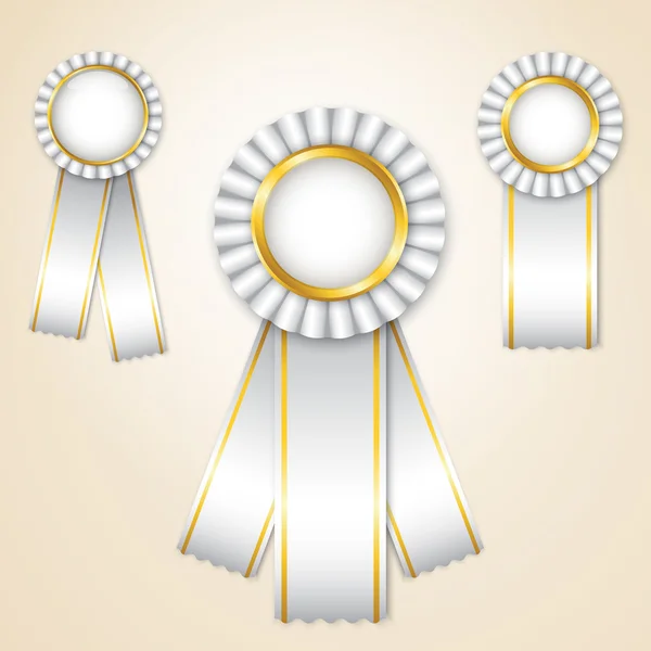 Set of vector prize ribbons — Stock Vector