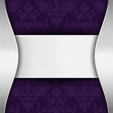 Silver and purple template clipart