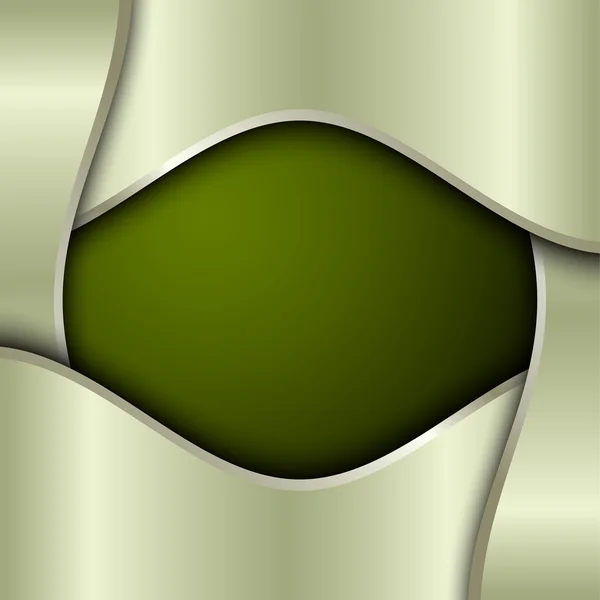 Зеленый металлический фон — стоковый вектор