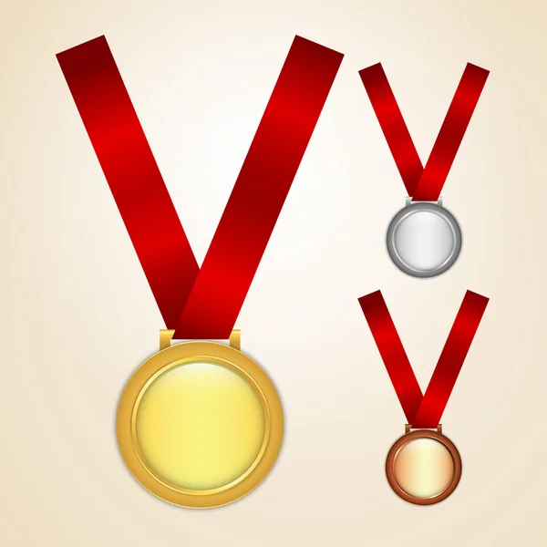 Conjunto de medalhas —  Vetores de Stock