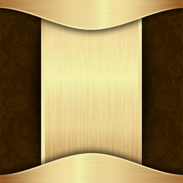Золотой и коричневый фон — стоковый вектор