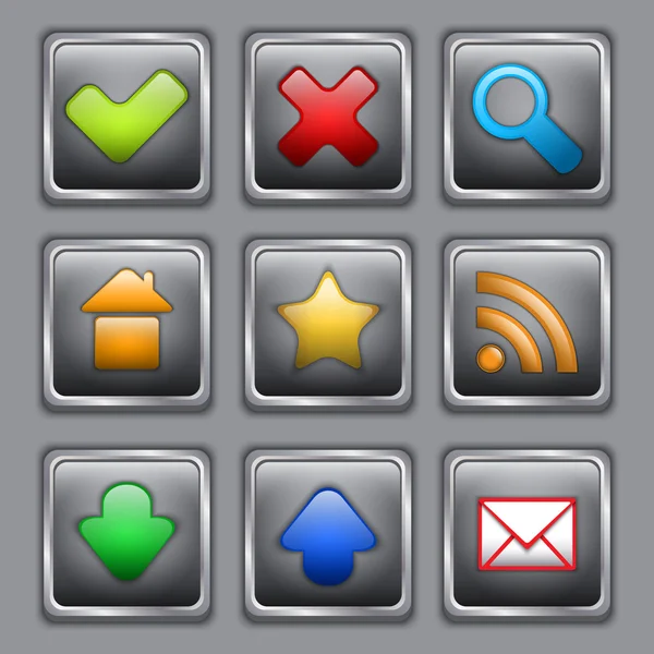 Set di icone grafiche — Vettoriale Stock