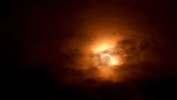 Solformørkelse 20. mai 2012 – stockfoto