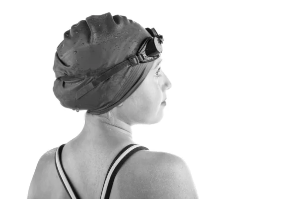 Hoopvol jonge competitieve zwemmer — Stockfoto