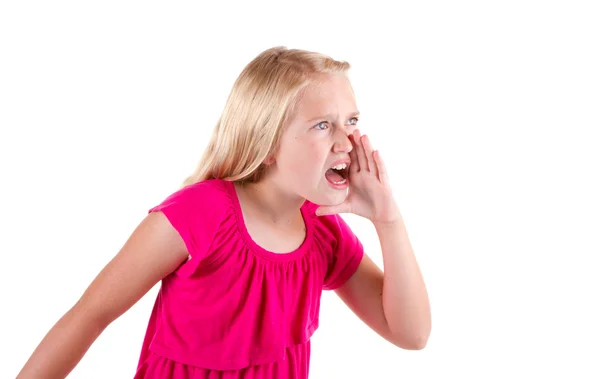 Boos tiener schreeuwen of schreeuwen — Stockfoto