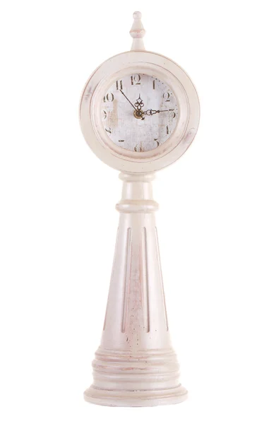 White vintage clock — Stock Photo, Image