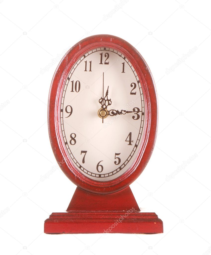 Oval vintage clock