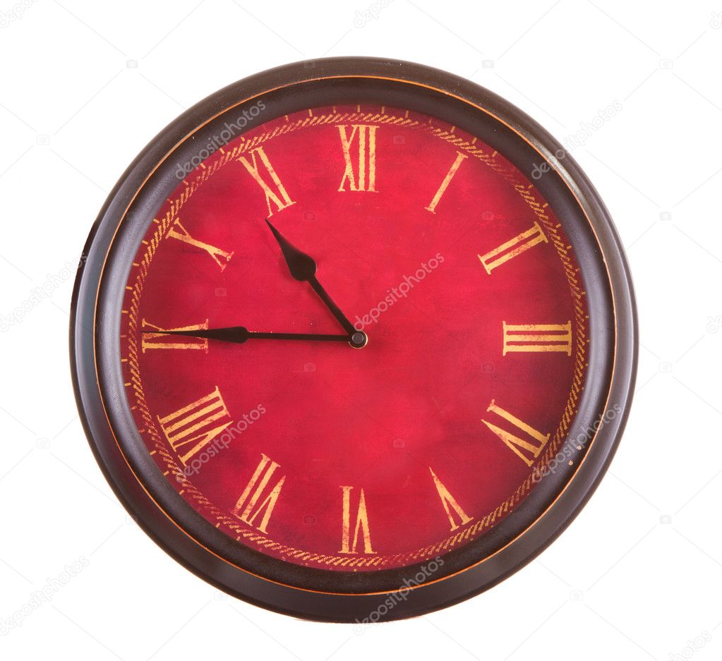 Red Vintage clock