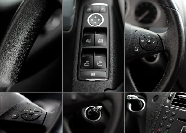 Car interior collage — Stock Photo, Image