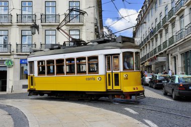 Tramway lisbon clipart