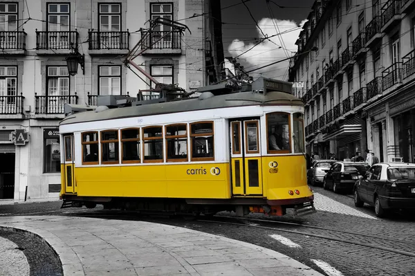 Tram Lissabon Rechtenvrije Stockfoto's