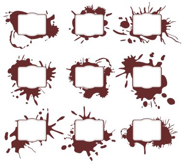 Ink Splats Frames clipart